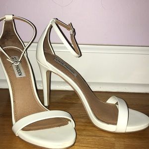White Steve Madden heels